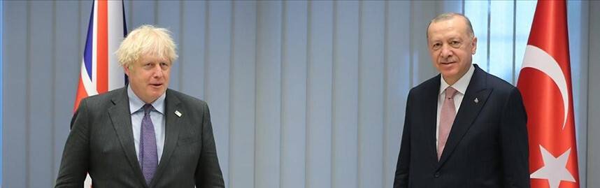 Cumhurbaşkanı Erdoğan, İngiltere Başbakanı Johnson ile görüştü
