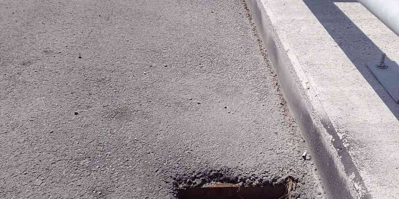 Köprünün mazgalları çalındı