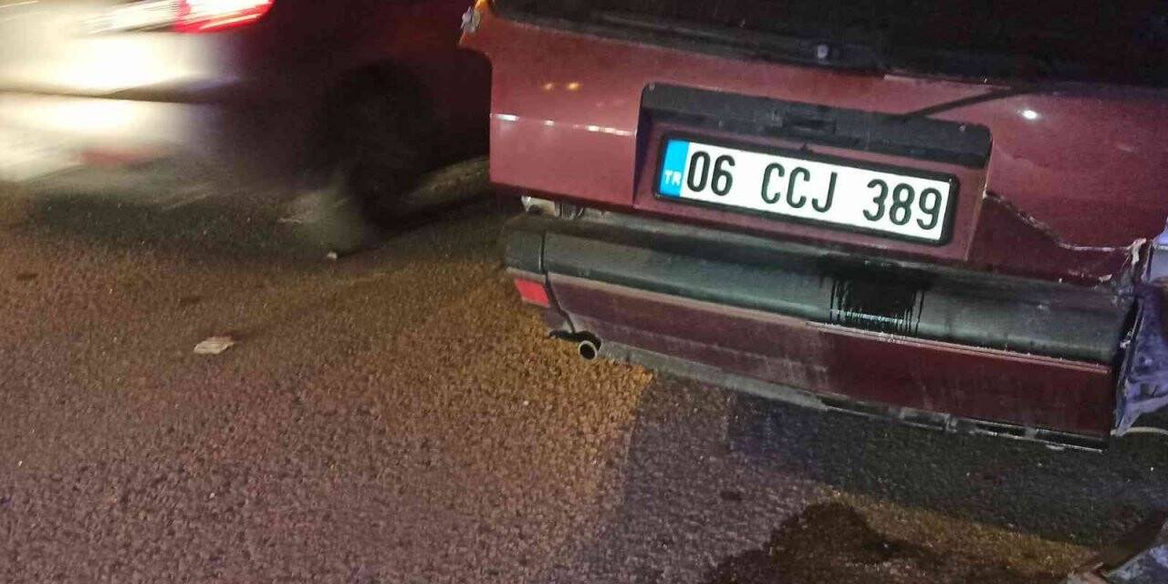 Ankara’da 5 araçlı zincirleme trafik kazası