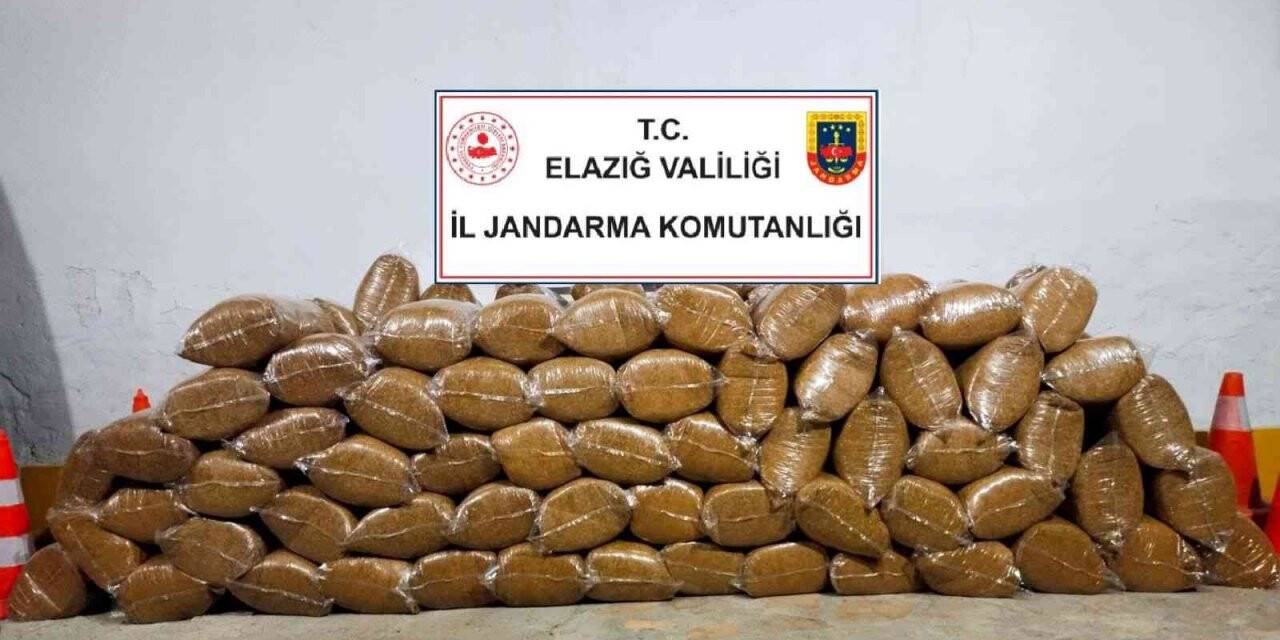 Elazığ’da 775 kilogram kaçak kıyılmış tütün ele geçirildi