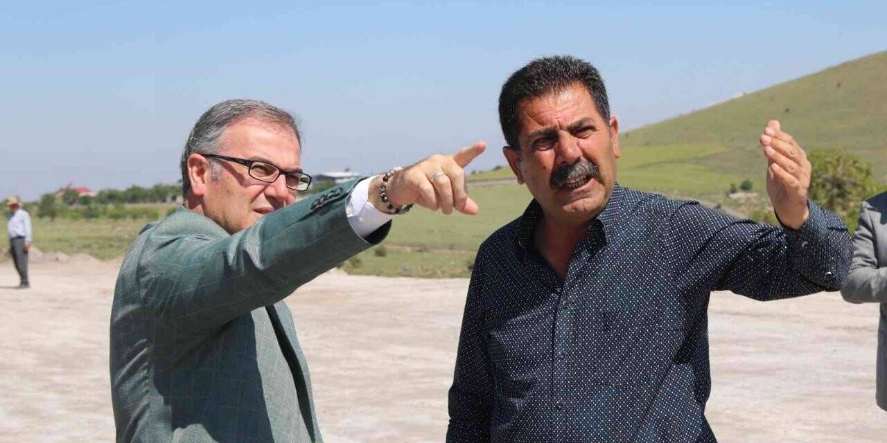 Başkan Özdoğan Erciyes yolunda inceleme yaptı.