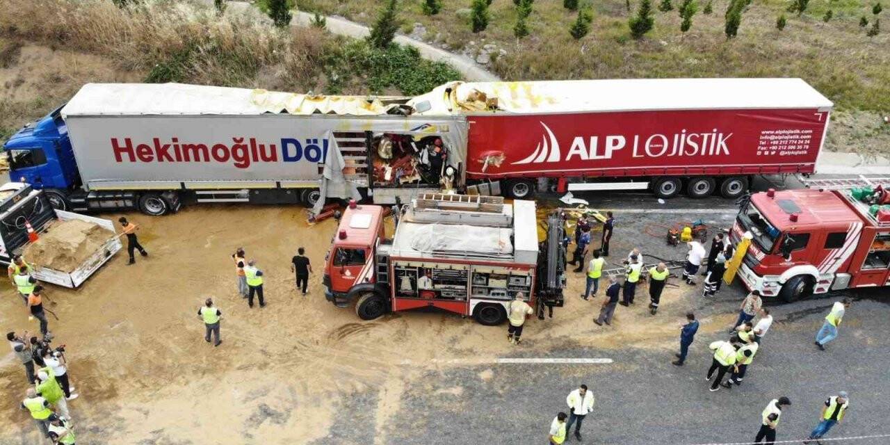 Kuzey Marmara’da 2 tır çarpıştı: 1 ölü