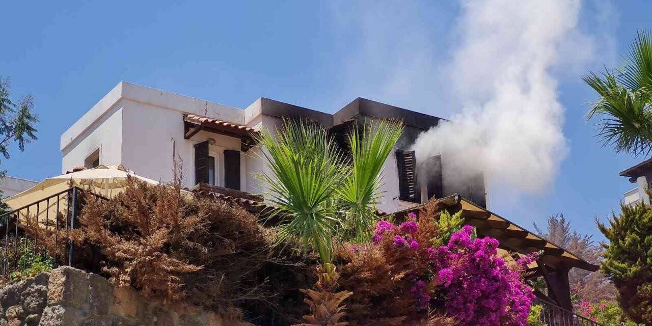 Bodrum’daki villada yangın paniği