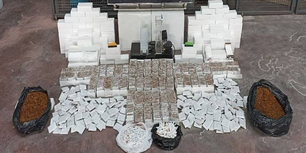 Denizli’de binlerce kaçak sigara ele geçirildi