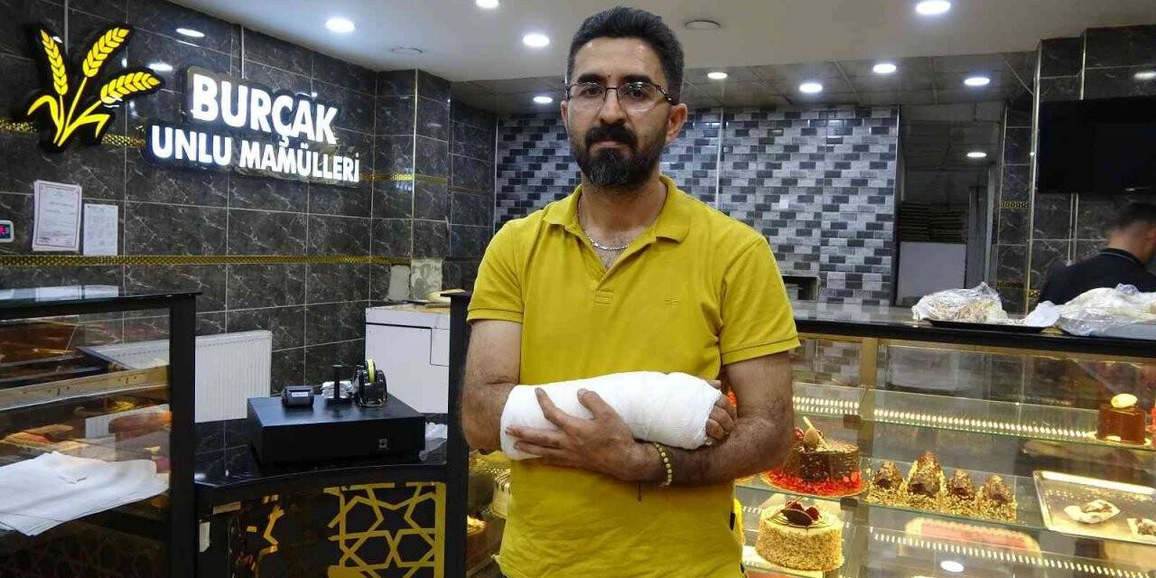 Kadını kurtarmak isterken hem ayağından ısırıldı hem de kolunu kırdı