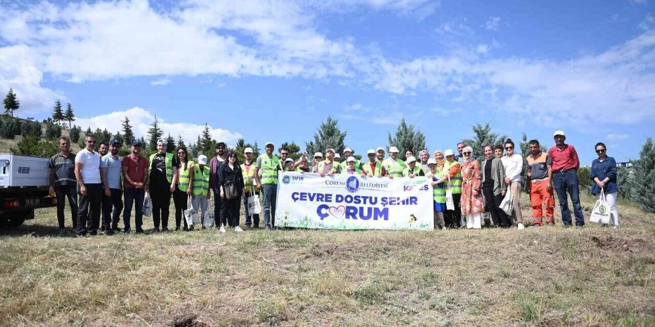 Engelli öğrenciler 200 fidanı toprakla buluşturdu