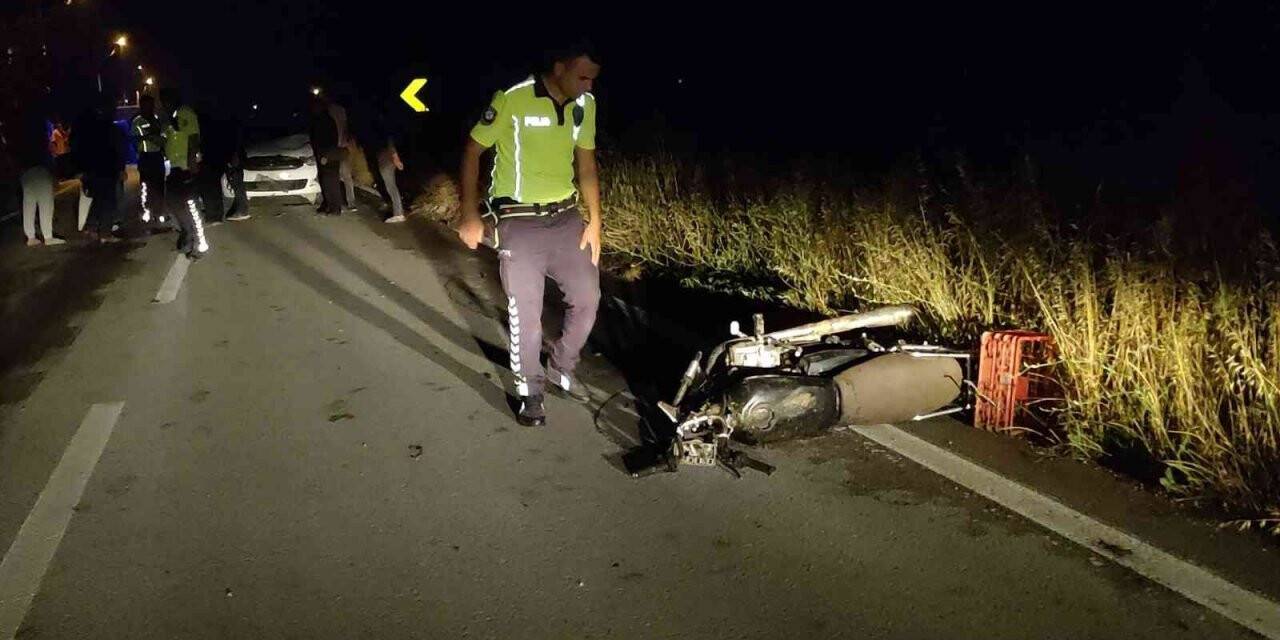 Bursa’da otomobil motosikletle kafa kafaya çarpıştı: 1 ağır yaralı