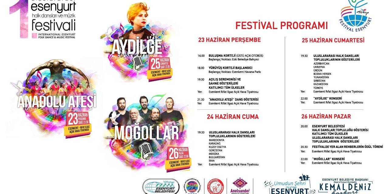 Esenyurt’ta Halk Dansları ve Müzik Festivali başlıyor