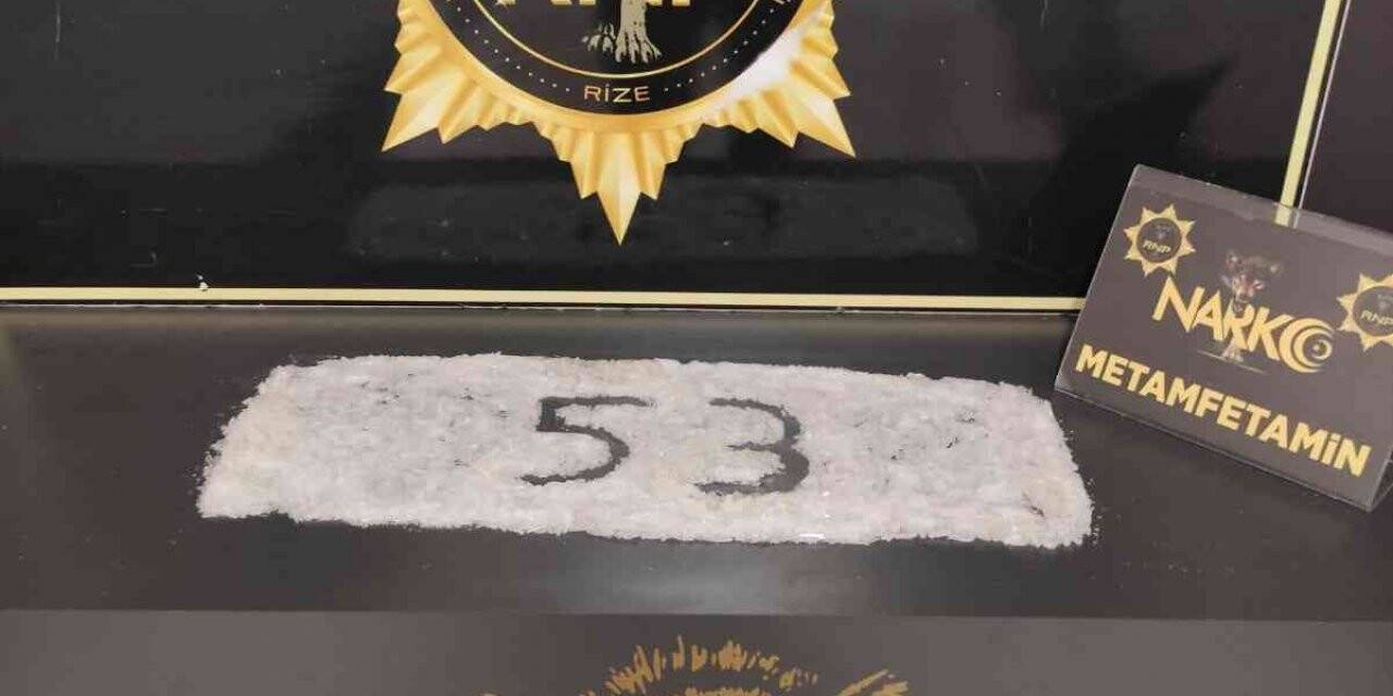 Rize’de uyuşturucu operasyonu: 1 tutuklama