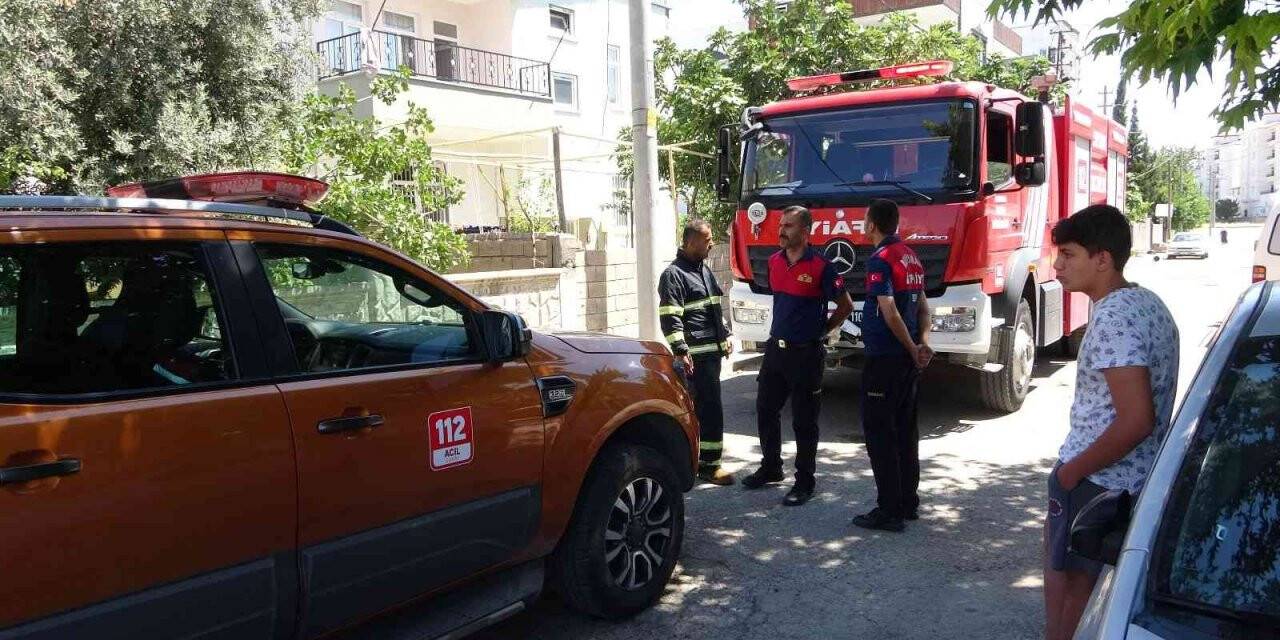 Çatıda yapılan ev ekmeği yangına neden oldu