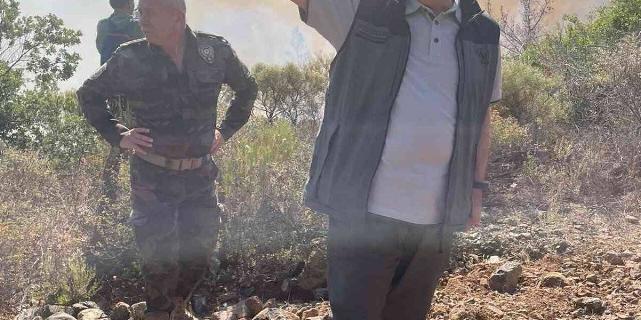 Bakan Kirişci Marmaris’teki yangın bölgesinde incelemelerini sürdürüyor