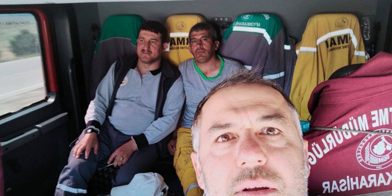 Yangın söndürme çalışmalarına destek için yola çıktılar