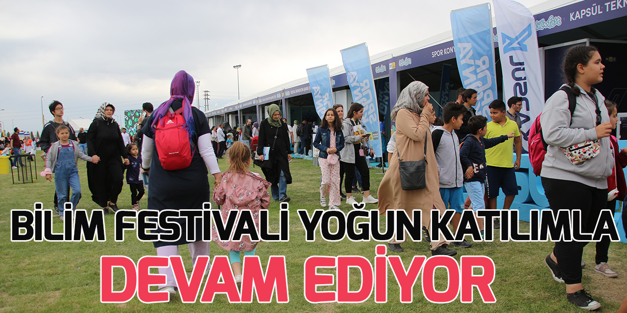 Konya'daki 9. Bilim Festivali ikinci gün devam ediyor