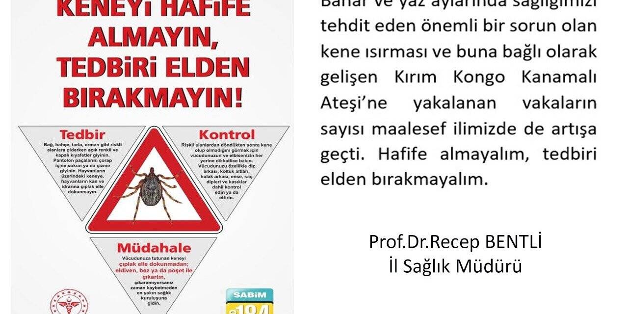 Malatya’da kene uyarısı