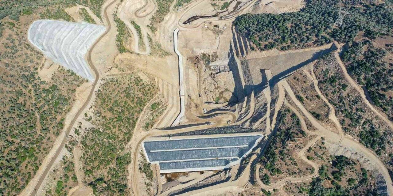 Sarıçay Barajı’nda çalışmalar sürüyor