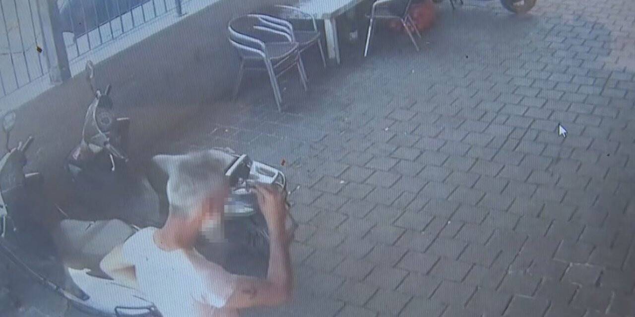 Çalışanların gözü önünde motosikleti çaldı, sakinliğiyle pes dedirtti