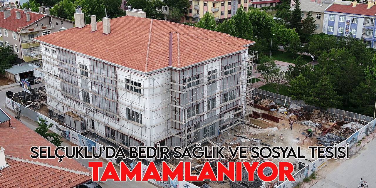 Bedir Sosyal Tesisi'nde yapım çalışmaları hızla devam ediyor