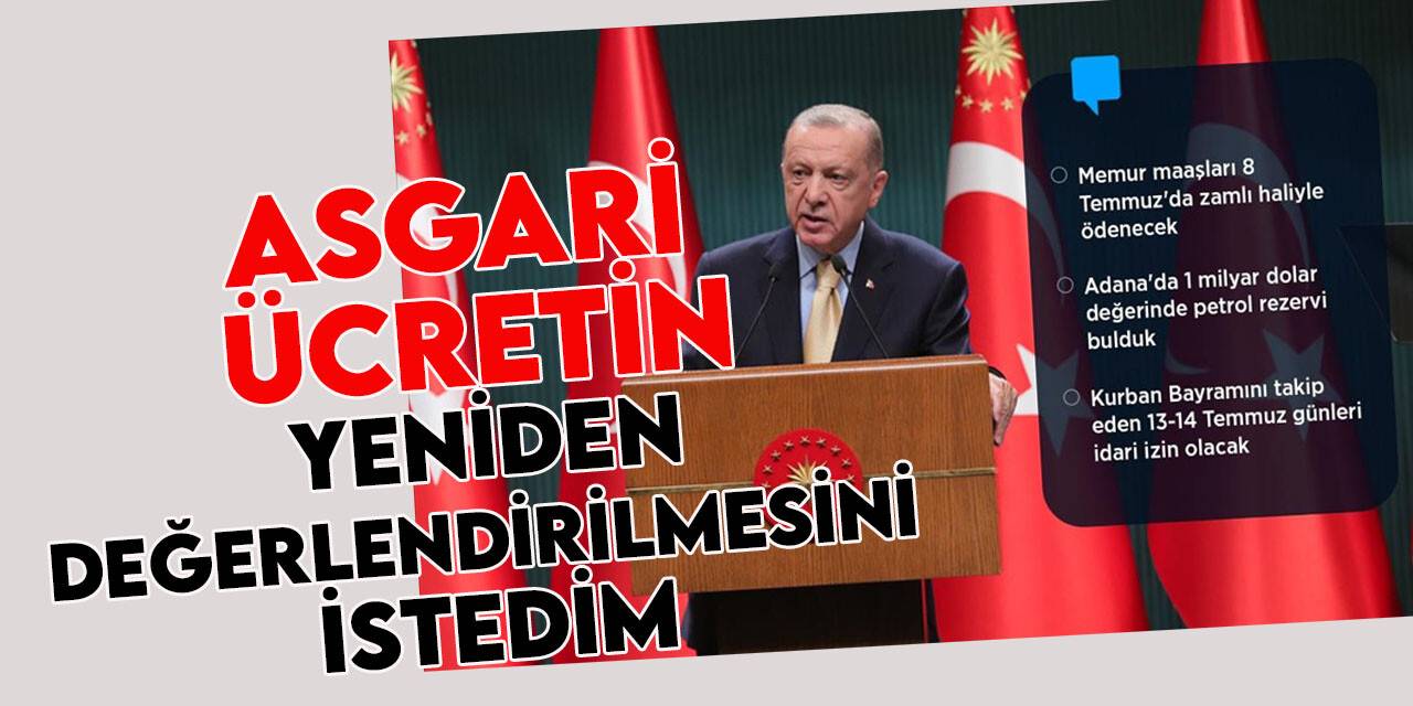 Cumhurbaşkanı Erdoğan Kabine Toplantısı'nın ardından konuştu