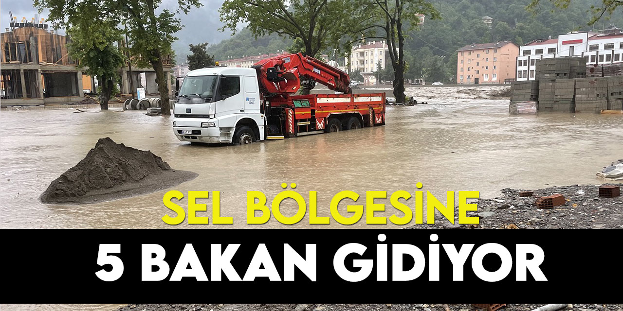 Cumhurbaşkanı Erdoğan'ın talimatıyla 5 bakan, Batı Karadeniz'deki sel bölgesine gidiyor