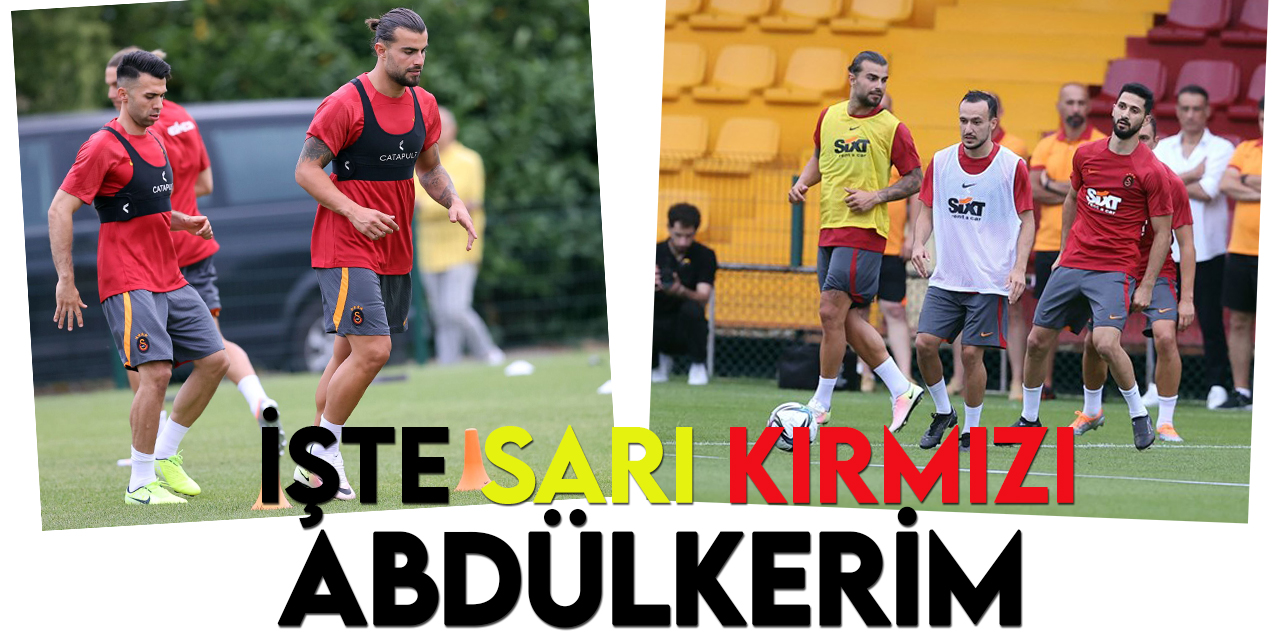 Abdülkerim Bardakçı, Galatasaray'la ilk antrenmanına çıktı