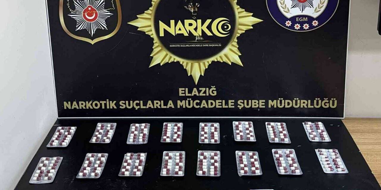 Elazığ’da bin 77 sentetik ecza maddesi ele geçirildi