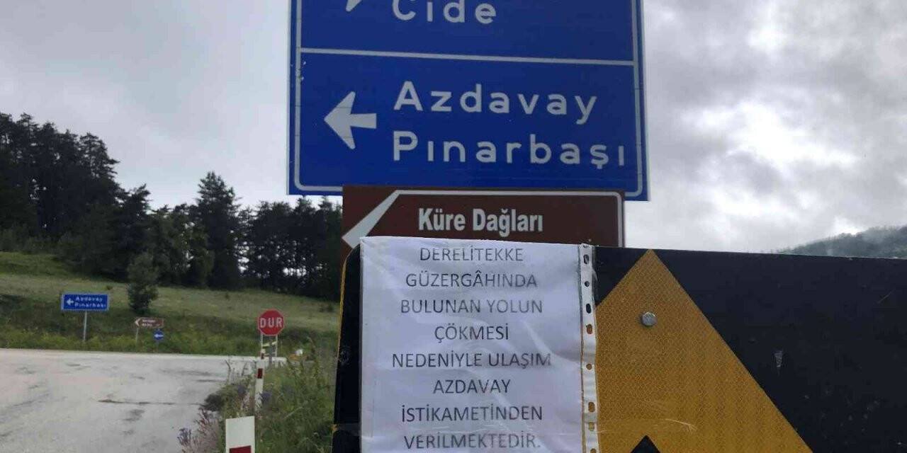 Kontrollü şekilde açılan Kastamonu-Cide yolu tekrar ulaşıma kapandı