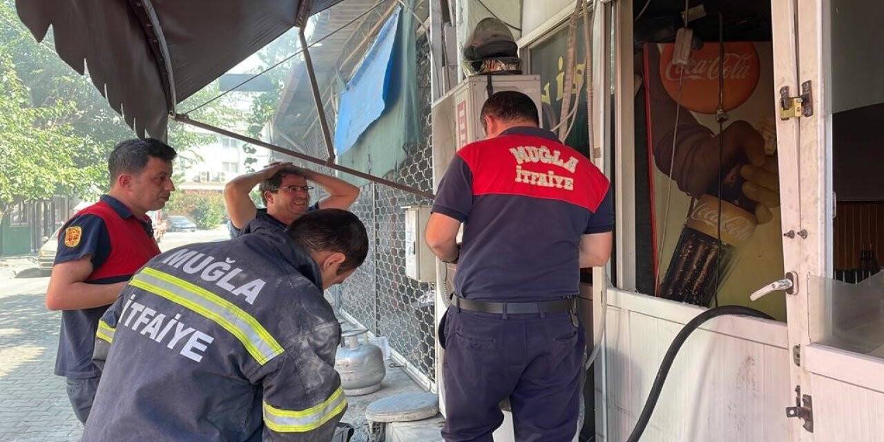 Fethiye sanayisinde yangın