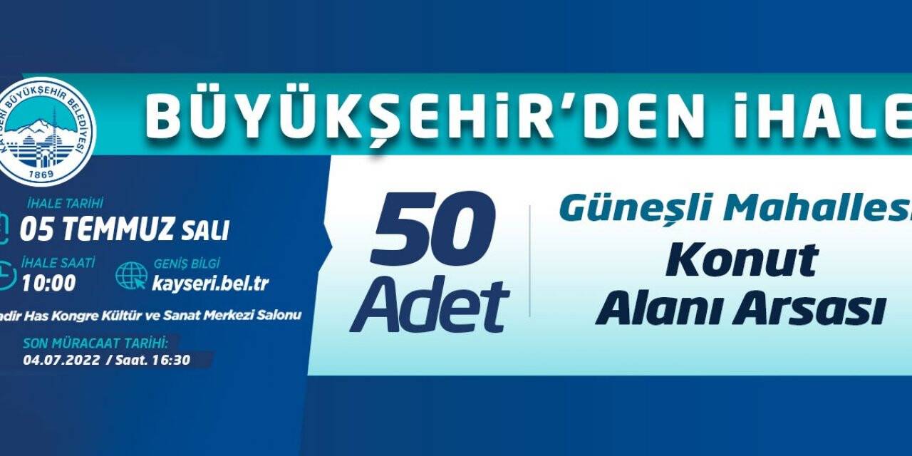 Büyükşehir’den ihale
