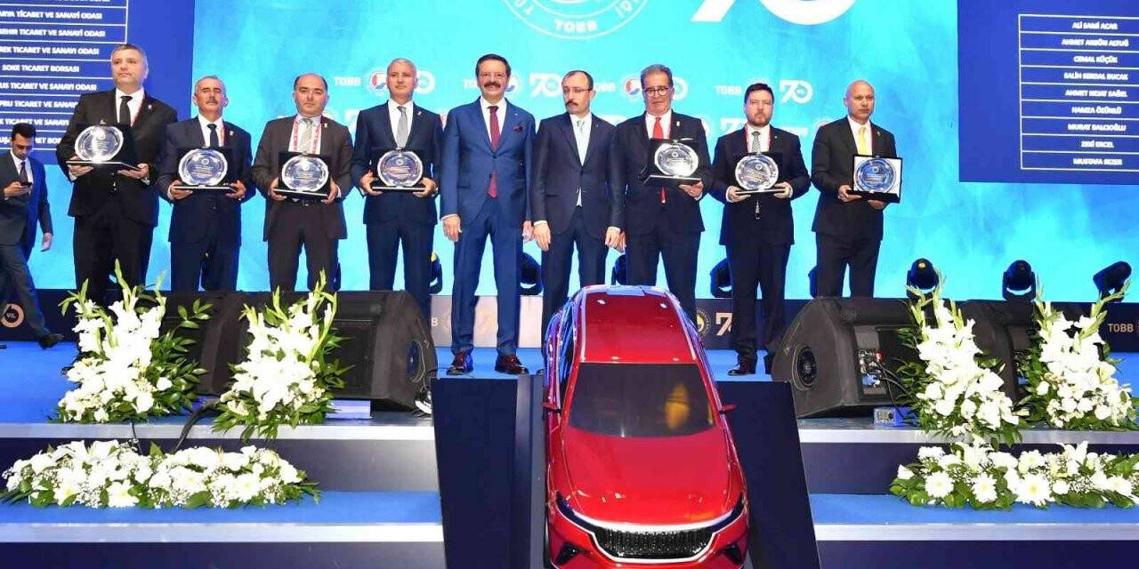 Söke Borsa Başkanı Sağel’e ’Hizmet Şeref Ödülü’ verildi