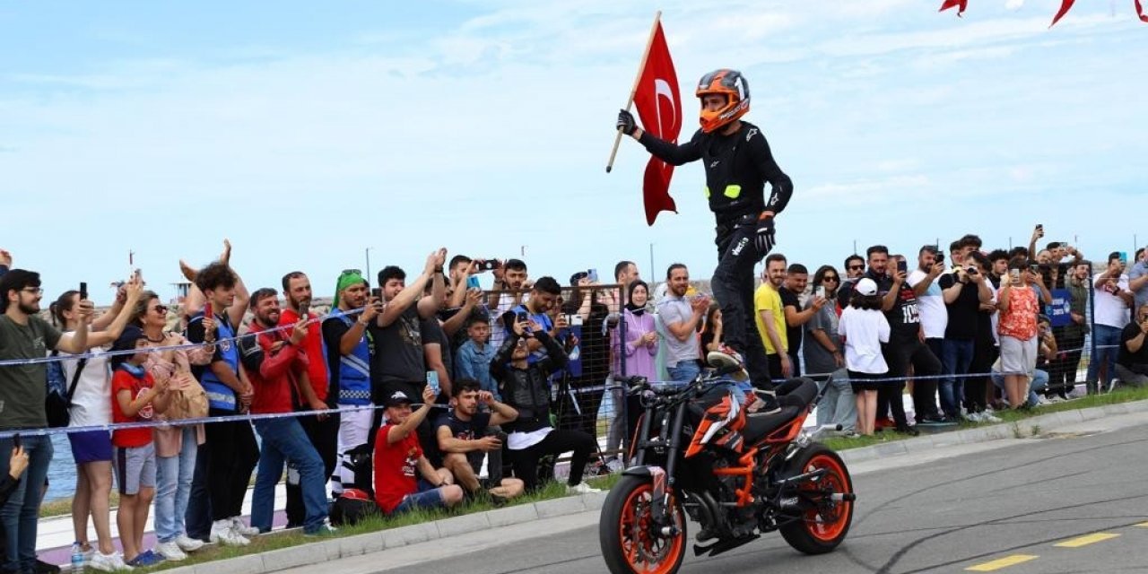 Ordu, motosiklet tutkunlarını ağırladı