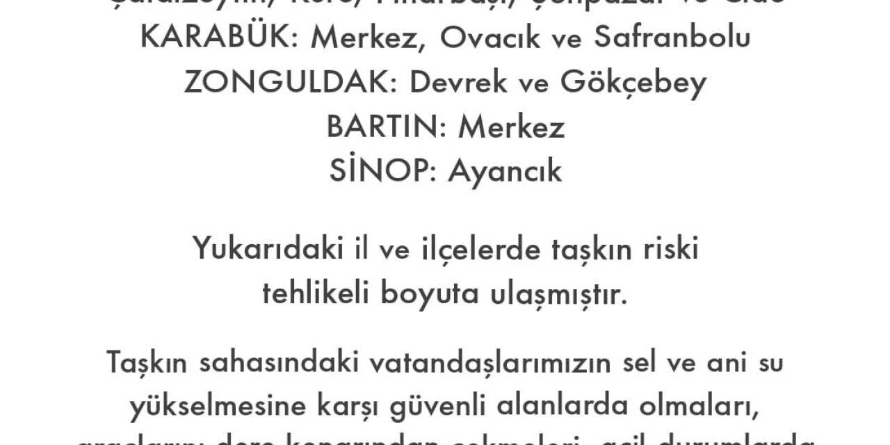 AFAD Batı Karadeniz’de meydana gelebilecek sel ve taşkınlara karşı önlemleri arttırdı