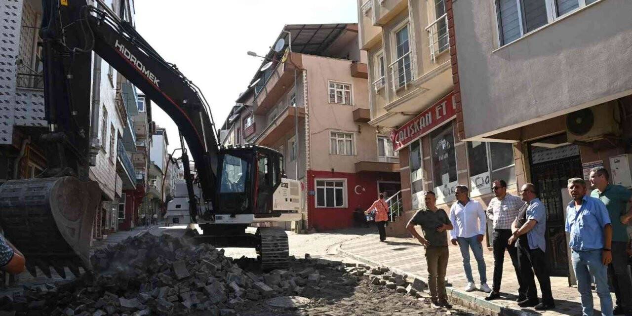 Çınarlı Caddesi sil baştan yenileniyor