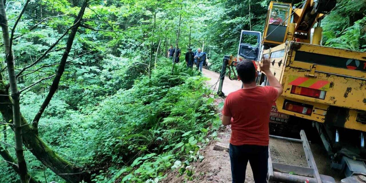 Rize’de cip uçuruma yuvarlandı: 1 yaralı