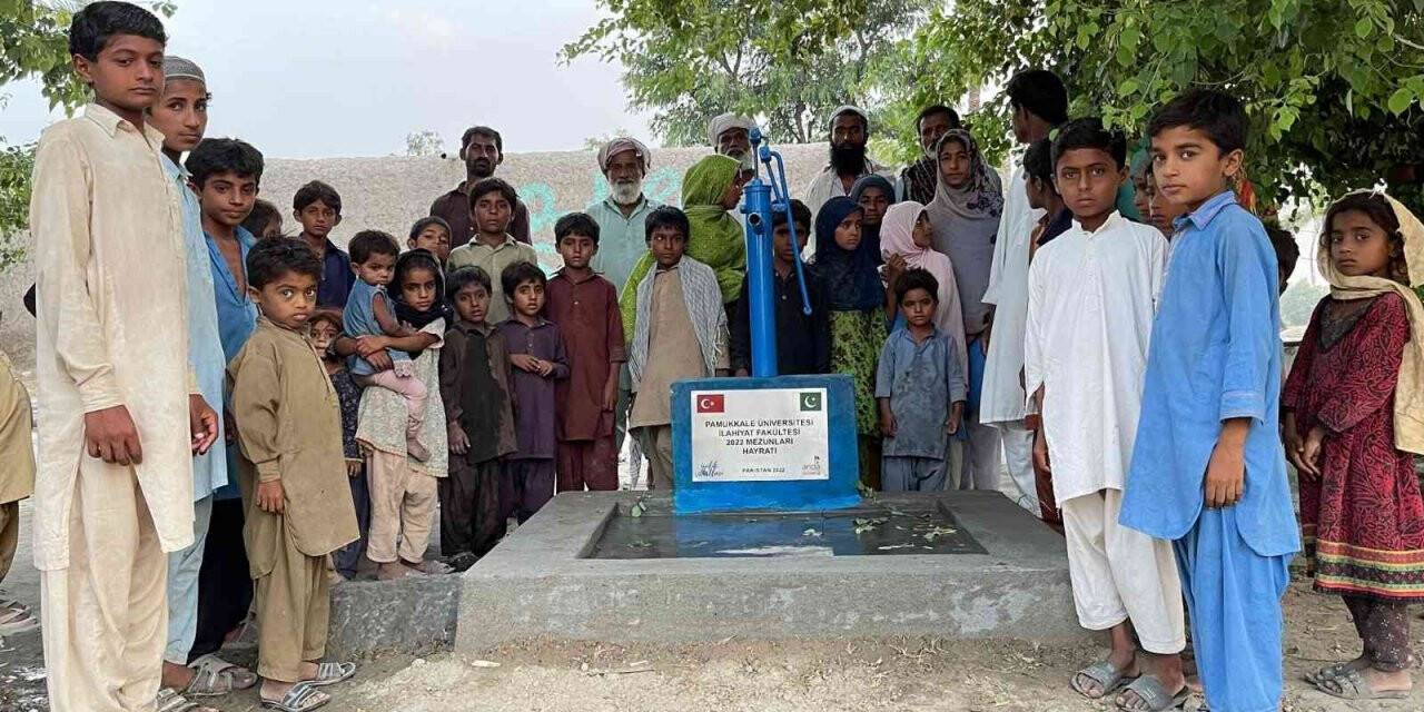 Mezuniyet anısına Pakistan’da su kuyusu açtırdılar