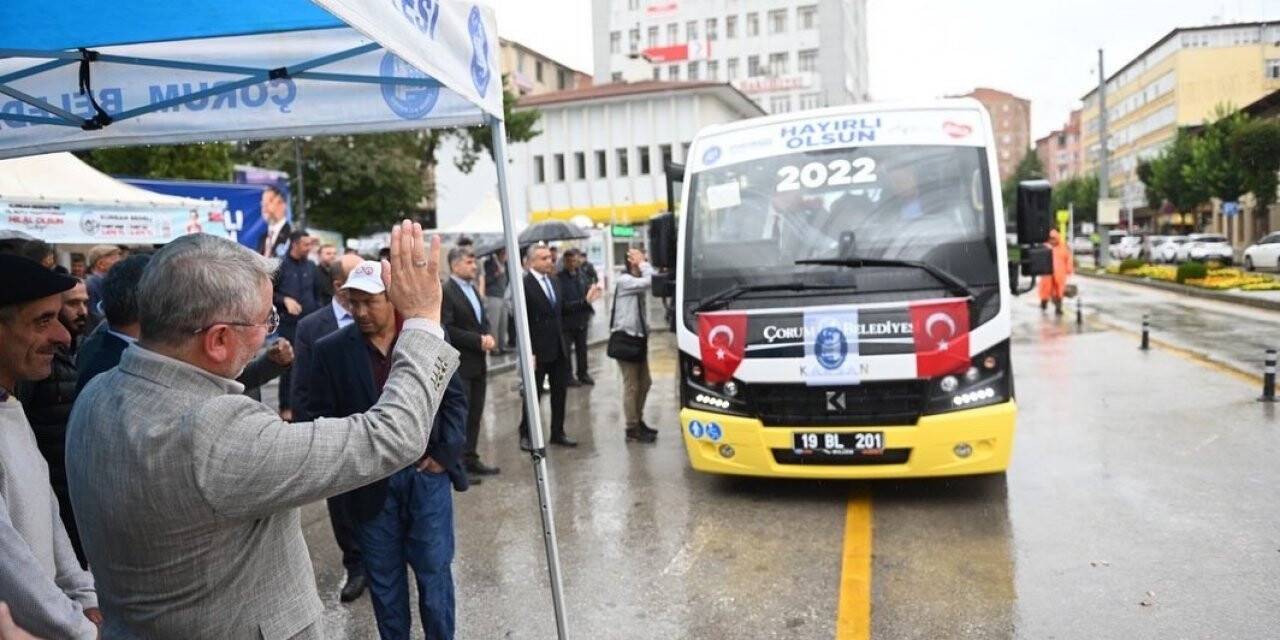 Çorum Belediyesi’nde anahtar teslim töreni