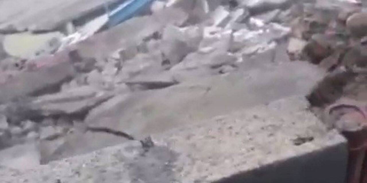 Bartın’daki selde cami yıkıldı