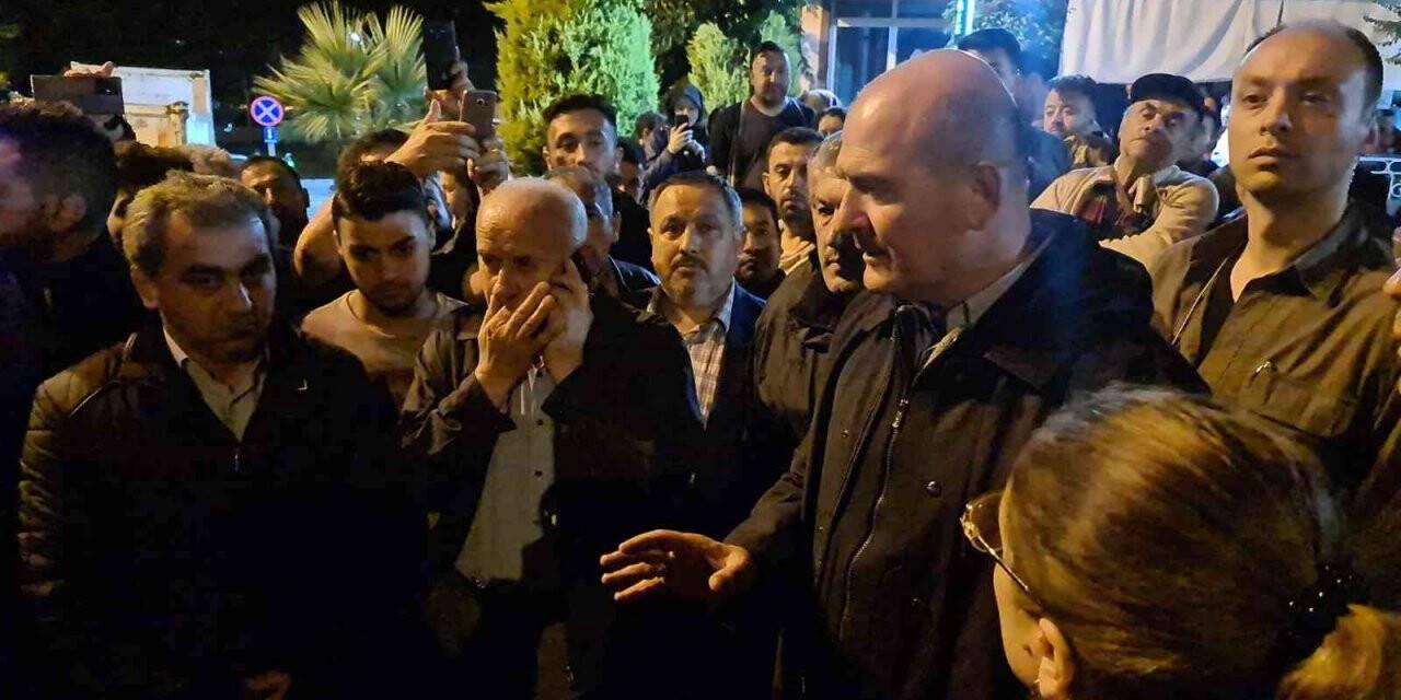 Bakan Soylu, selin ağır tahrip verdiği Kozcağız’da