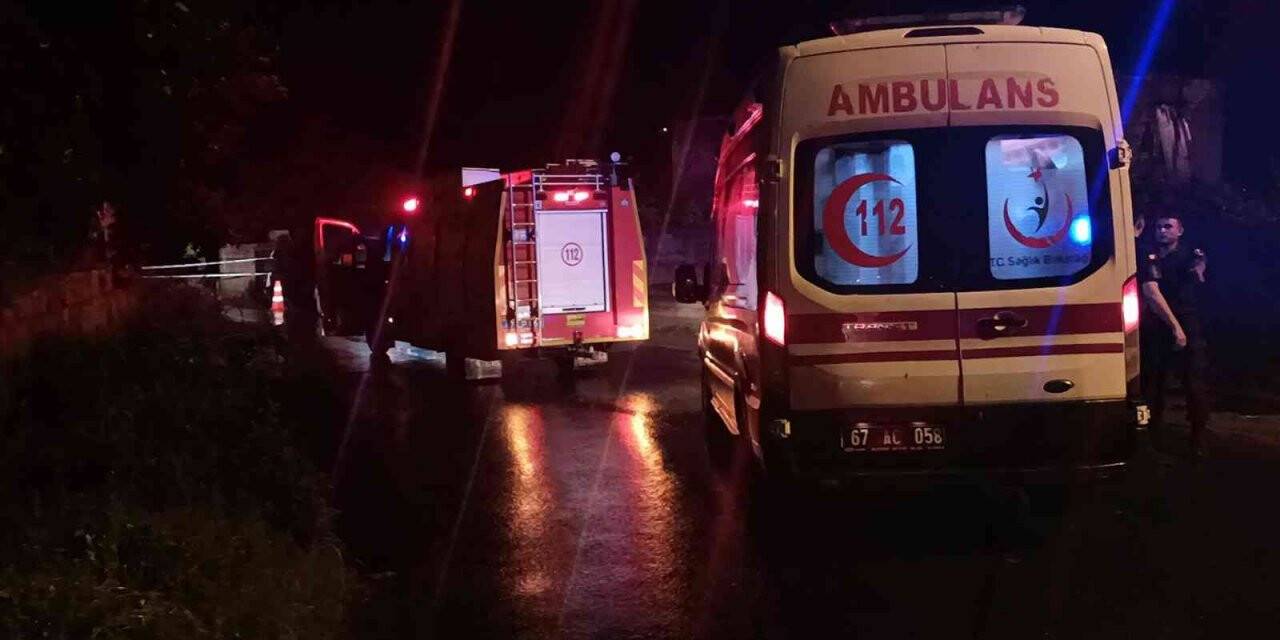 Sele kapılmaktan itfaiye ekipleri kurtardı