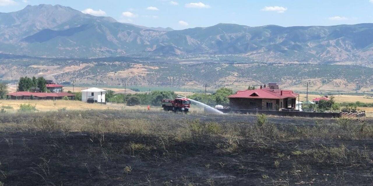 Bingöl’de ot yangını ormana sıçramadan söndürüldü