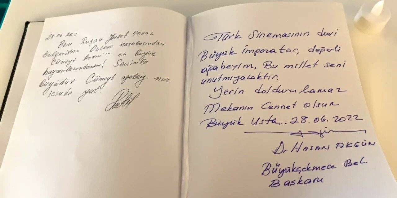 Cüneyt Arkın için hastaneye anı defteri konuldu