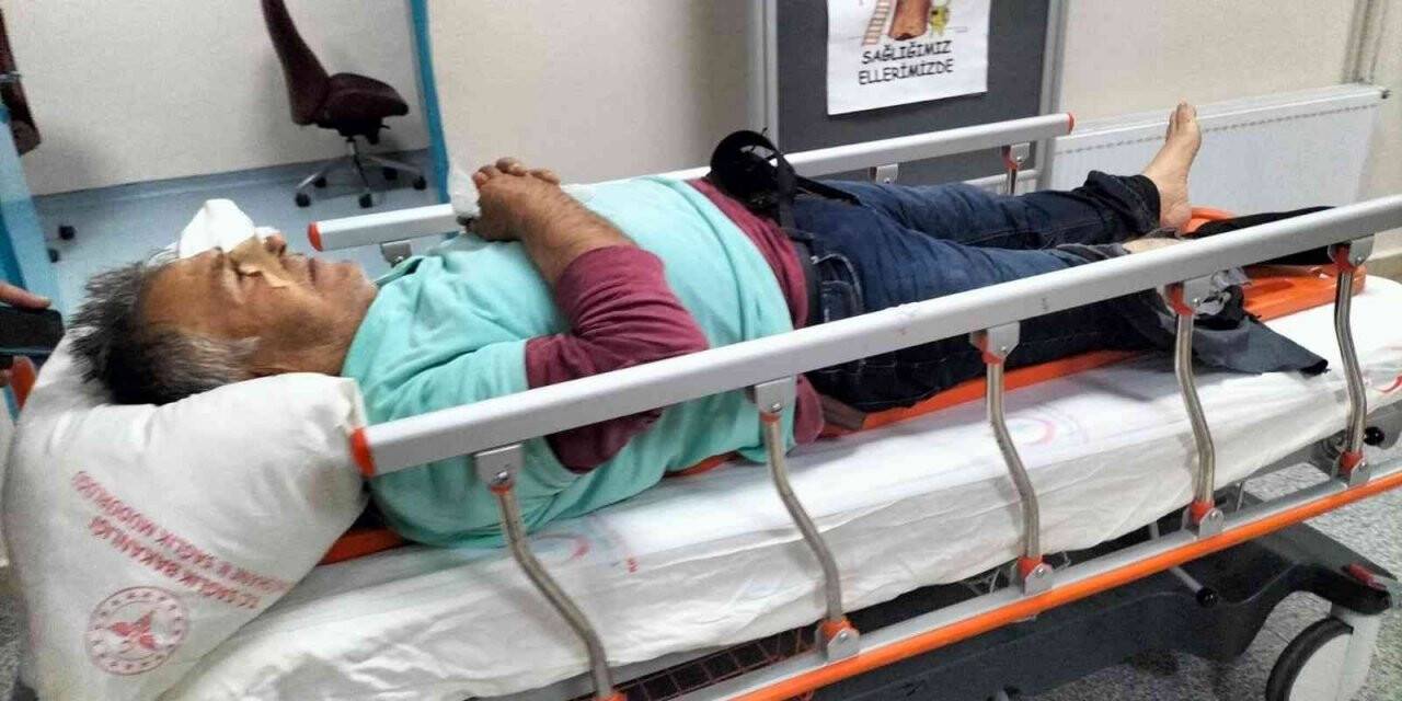 Dereye düşen tavuğunu kurtarırken bacağını kırdı