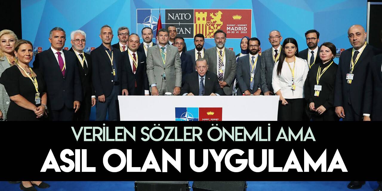 Cumhurbaşkanı Erdoğan, NATO Zirvesi sonunda medya mensuplarıyla söyleşi yaptı