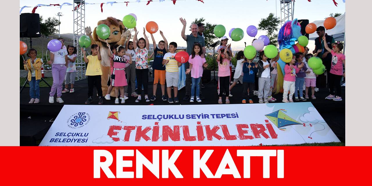 Uçurtma temalı Seyir Tepesi etkinliği çocukların yüzünü güldürdü