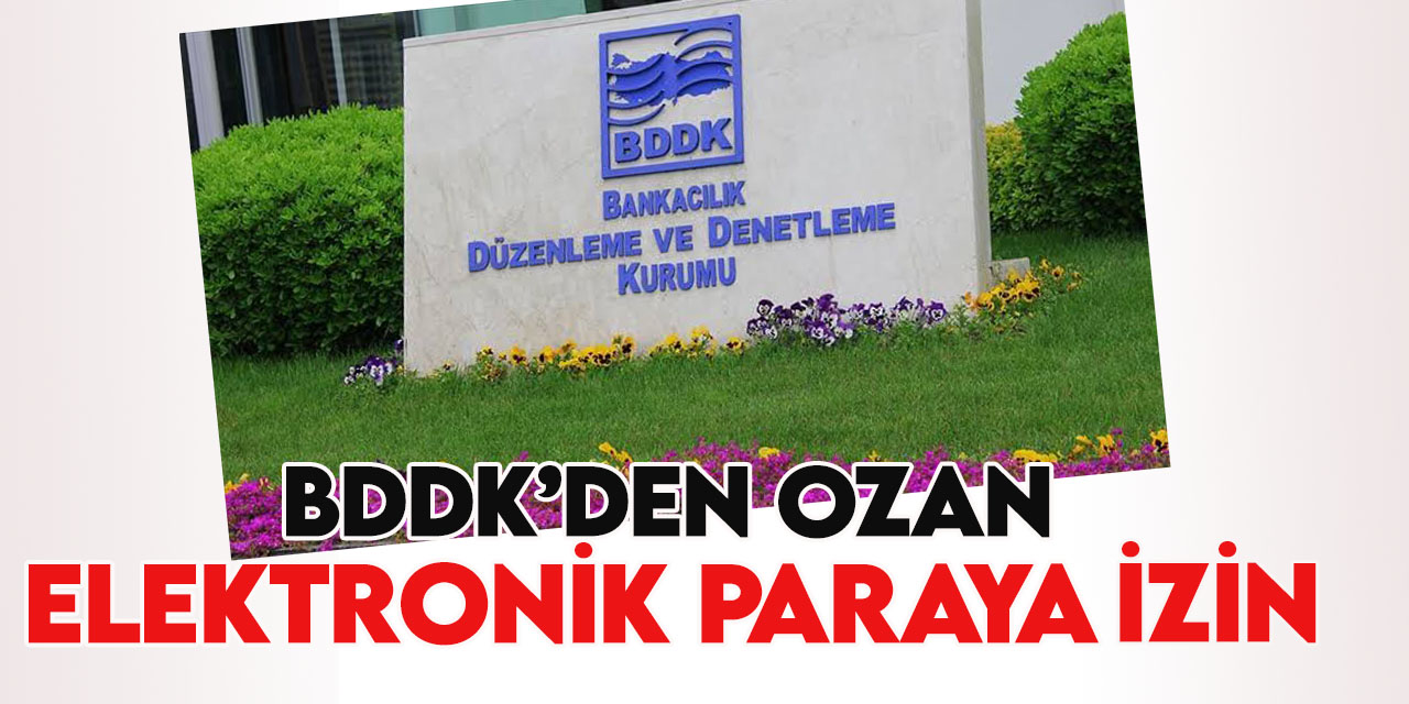 BDDK'den Ozan Elektronik Para'ya faaliyet izni