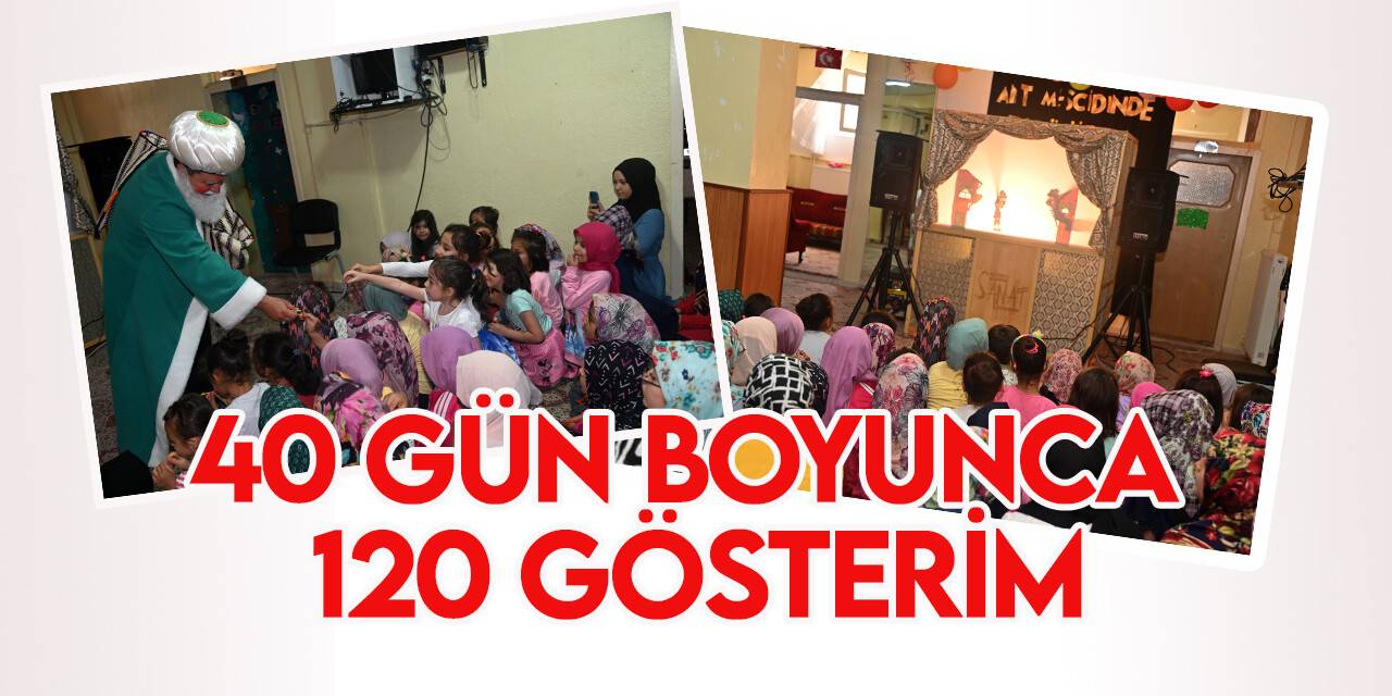 Selçuklu’da çocuklara “Hacivat-Karagöz” gösterisi
