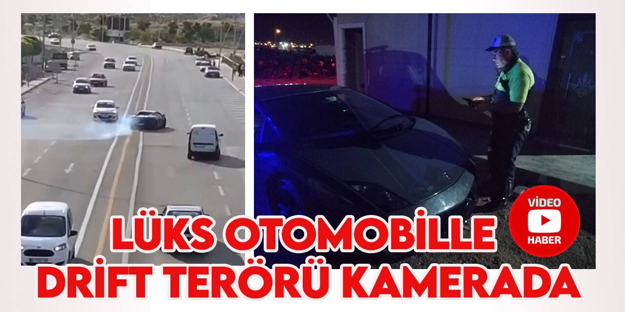 Konya'da lüks otomobille drift yapan sürücüye 9 bin 291 lira ceza