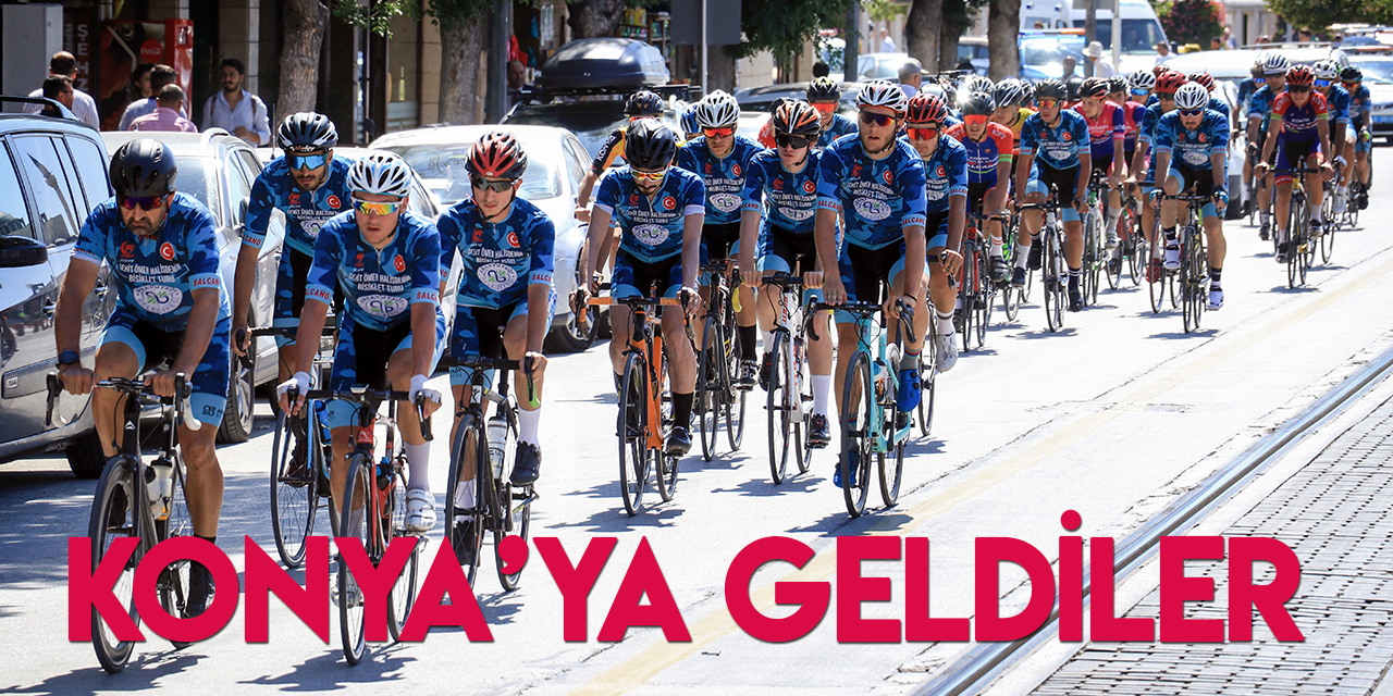 Ömer Halisdemir 6. Ulusal Bisiklet Turu sporcuları Konya'ya ulaştı