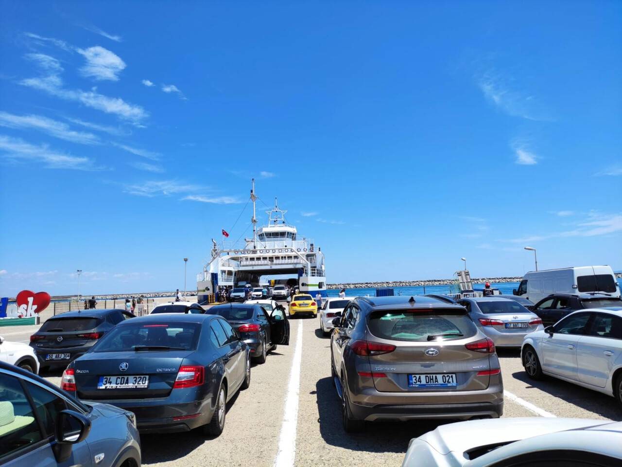 Gökçeada tarihinde ilk kez 4 gemiyle birden sefer gerçekleştirildi