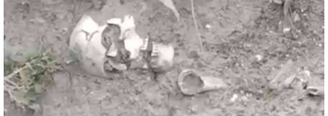 Sular çekildi, kemikler ortaya çıktı