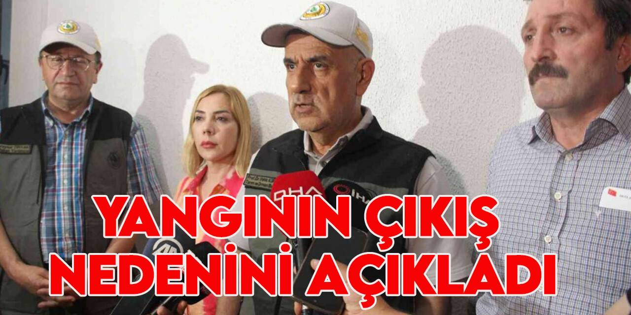 Tarım ve Orman Bakanı Vahit Kirişçi Datça yangını hakkında açıklama yaptı